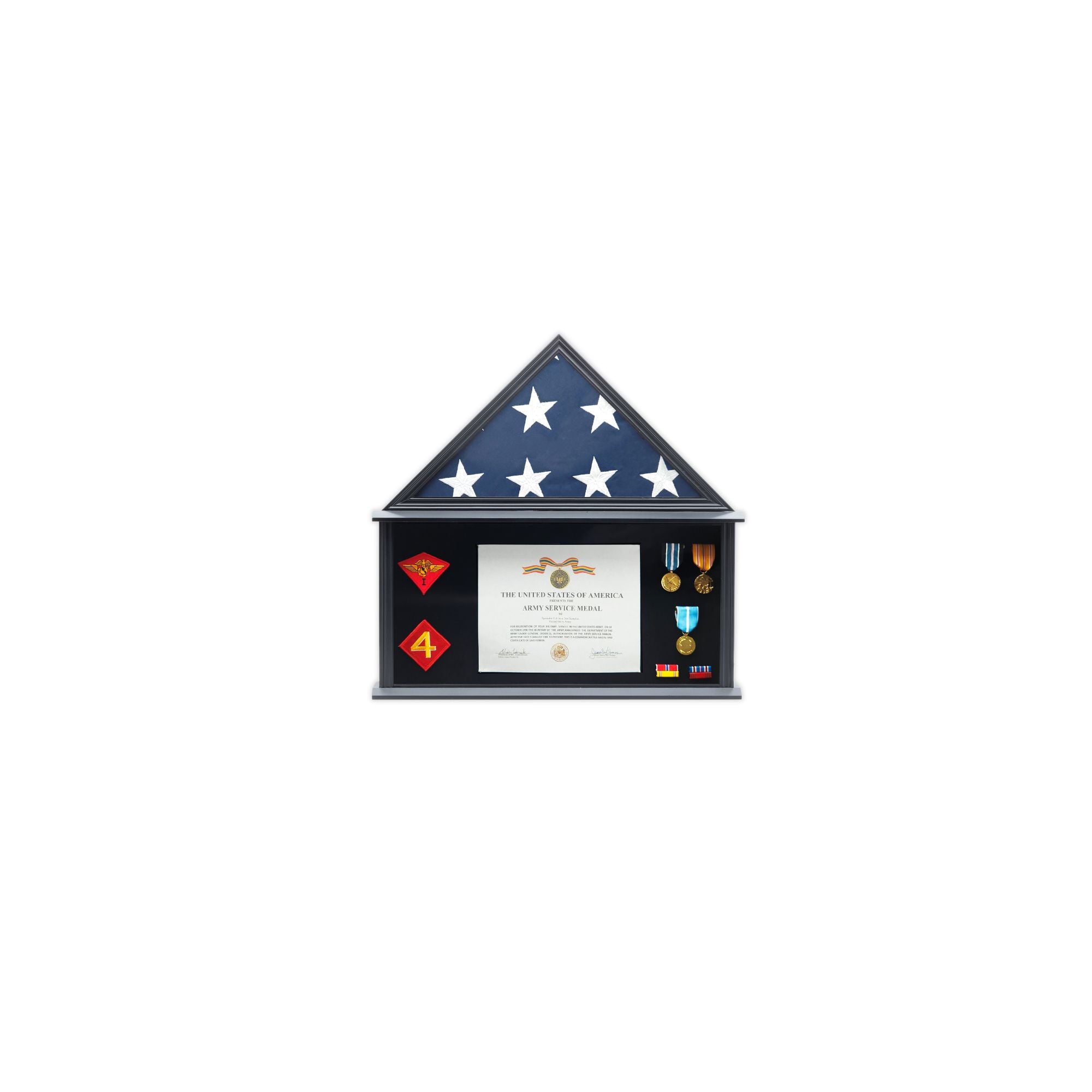 Medal Display Case - Cherry | SpartaCraft | United States Flag Store