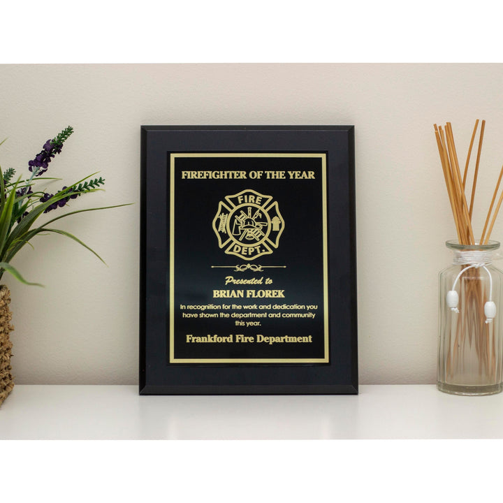 Personalized First Responders Award Plaque | High-Quality Laser Engraved Customizable Plaques | Free Engraving & Shipping