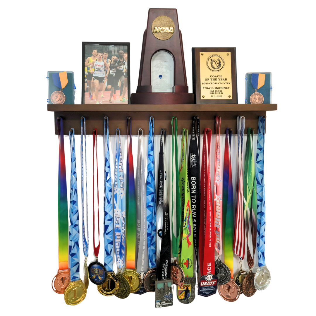 2ft Medal Awards Rack Premier Trophy Shelf- Trophy, Plaque and Medal Display
