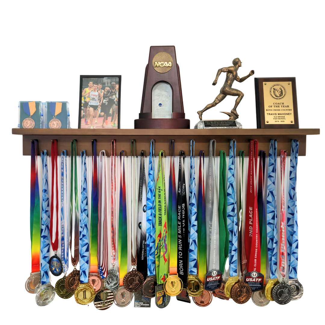 3ft Medal Awards Rack Premier Trophy Shelf- Trophy, Plaque and Medal Display