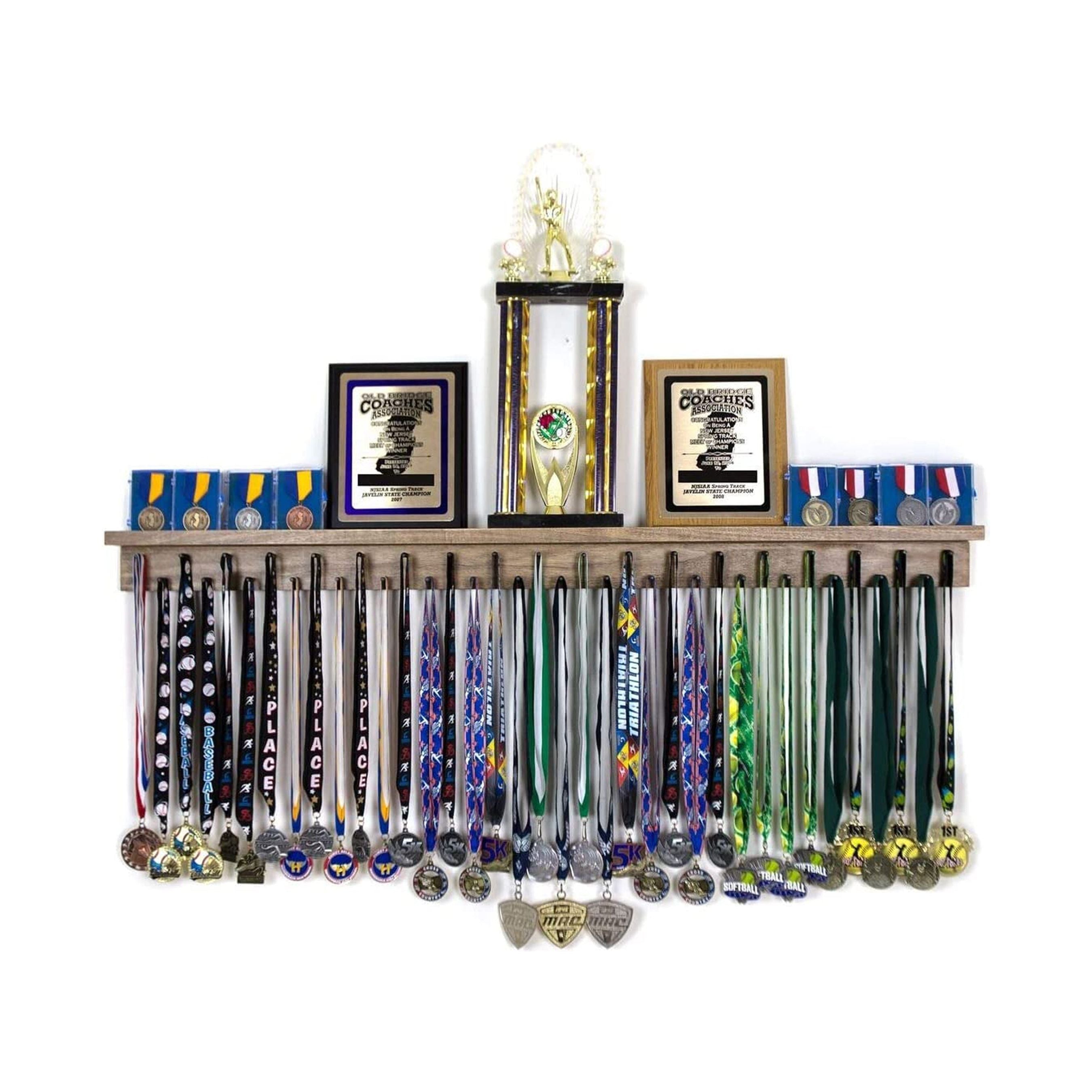 4ft Medal Awards Rack - Premier Trophy Shelf and Medal Display ...