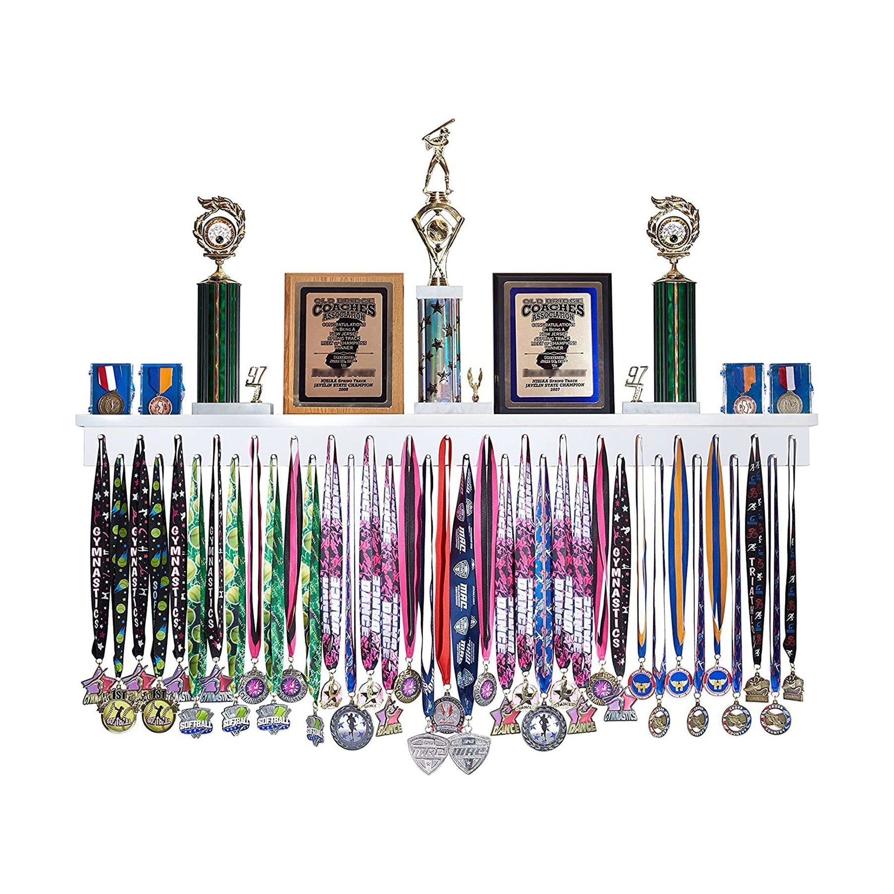 4ft Medal Awards Rack - Premier Trophy Shelf and Medal Display ...