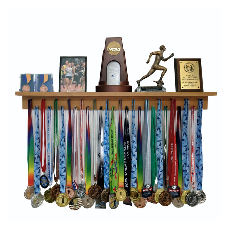 3ft Medal Awards Rack Premier Trophy Shelf- Trophy, Plaque and Medal Display