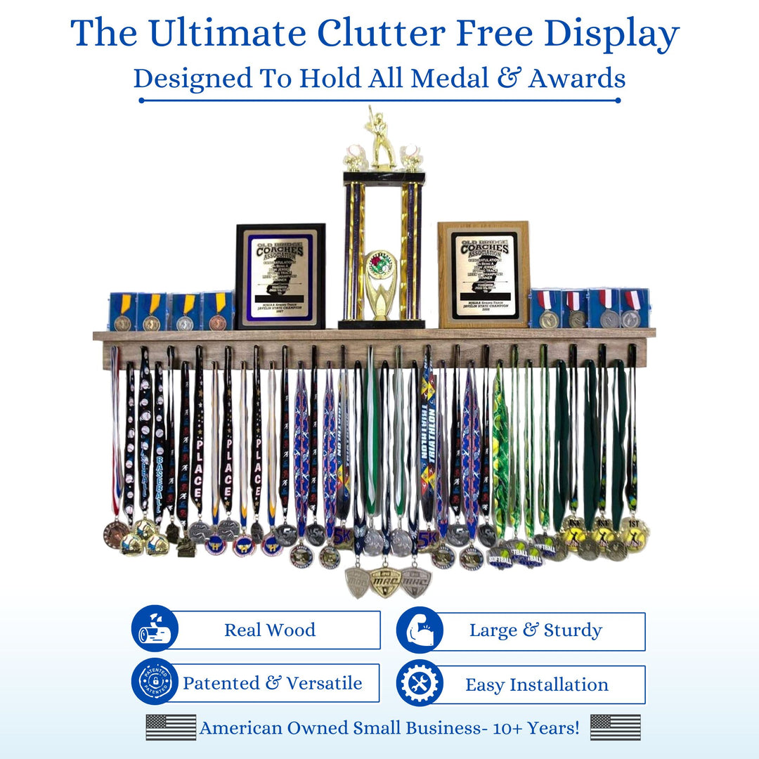 4ft Medal Awards Rack - Premier Trophy Shelf and Medal Display ...