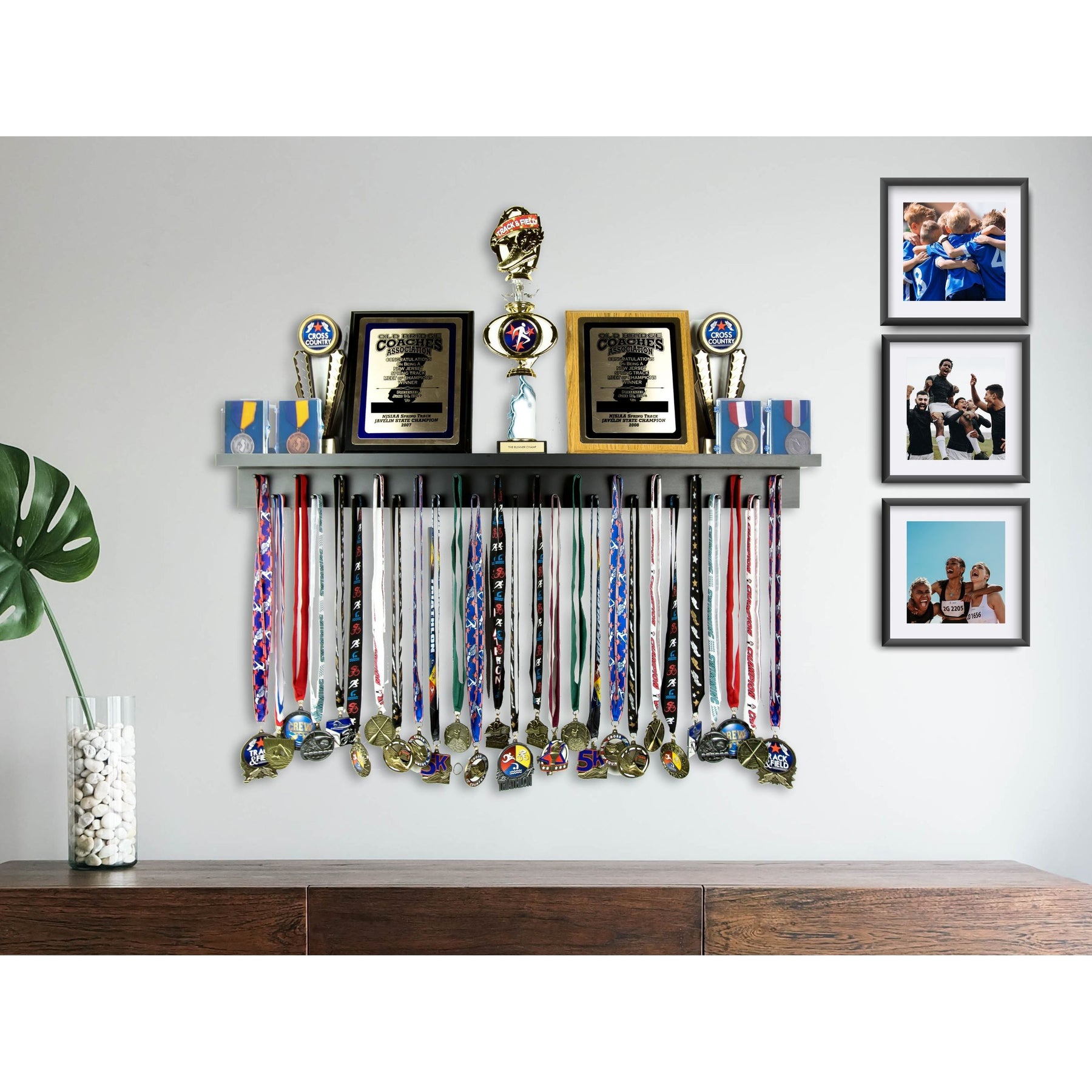 2ft Medal Awards Rack - Premier Trophy Display Shelf and Medal Display ...