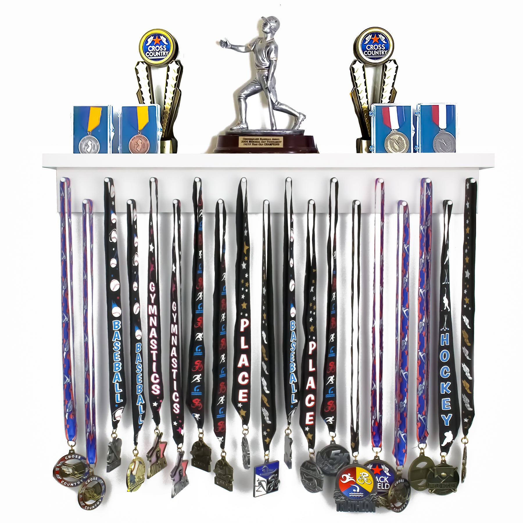 2ft Medal Awards Rack - Premier Trophy Shelf and Medal Display ...