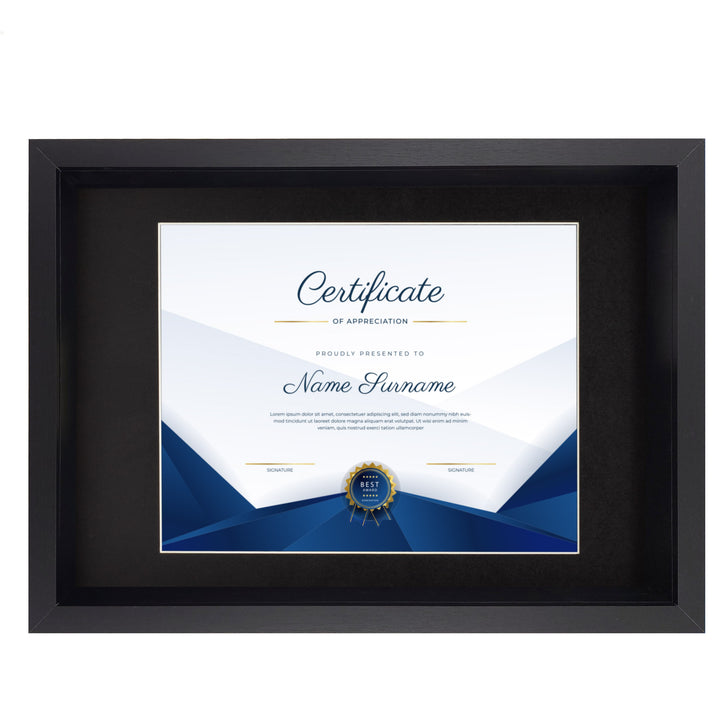 MedalAwardsRack Shadow Box Display- Photo, Diploma, Certificate