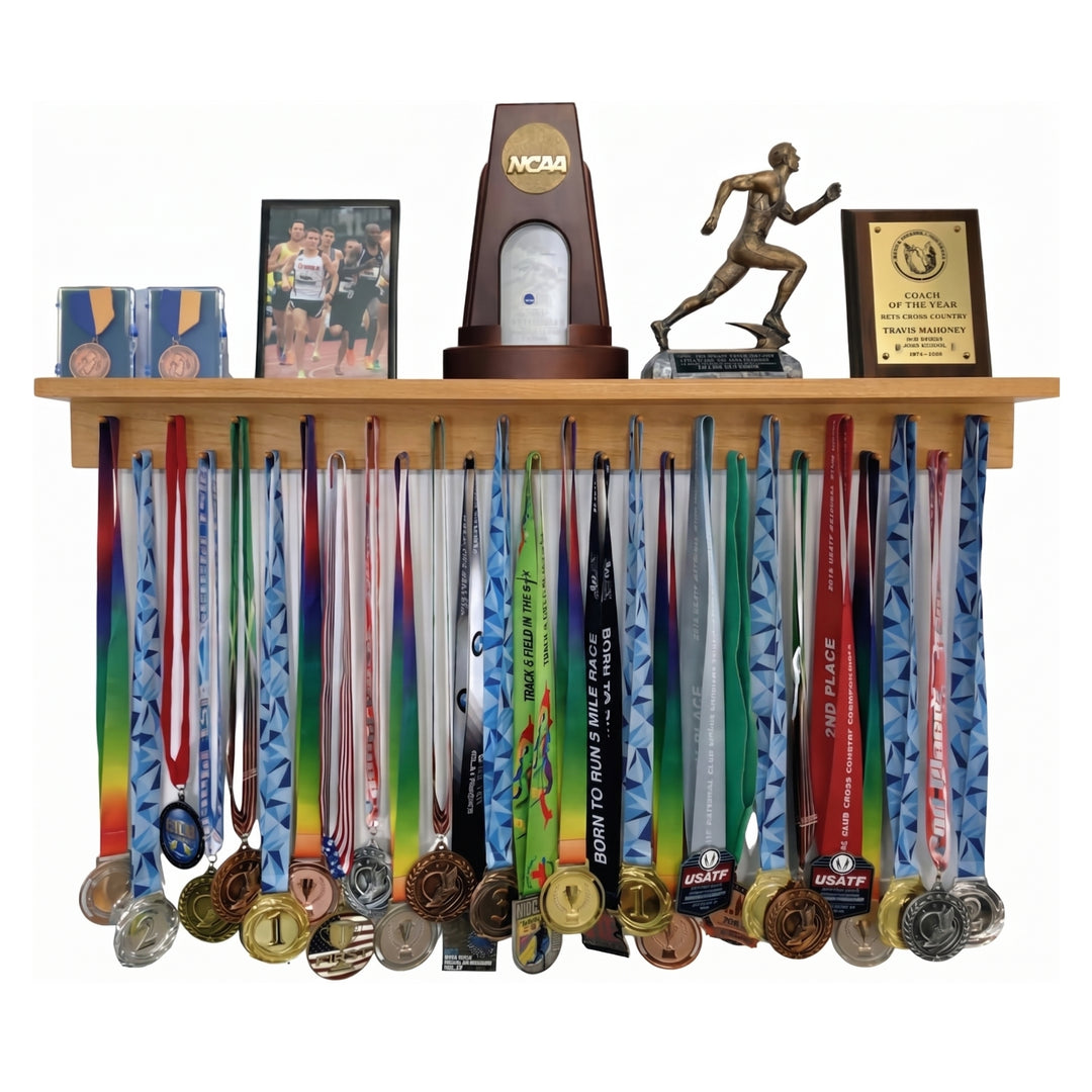 3ft Medal Awards Rack Premier Trophy Shelf- Trophy, Plaque and Medal Display