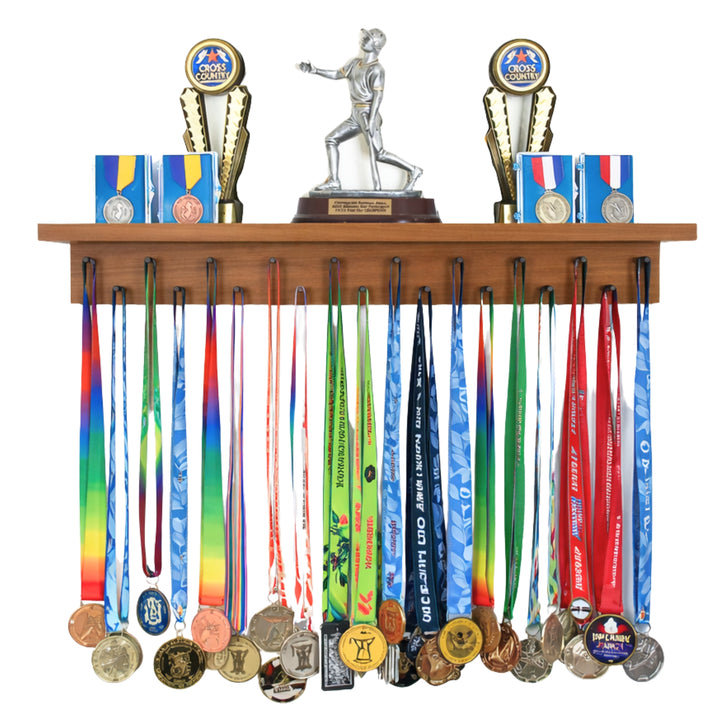 2ft Medal Awards Rack Premier Trophy Shelf- Trophy, Plaque and Medal Display