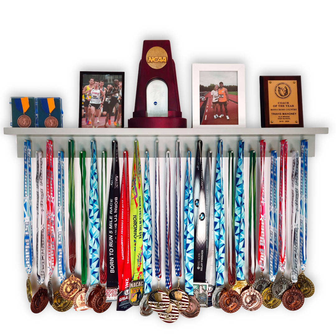 3ft Medal Awards Rack Premier Trophy Shelf- Trophy, Plaque and Medal Display