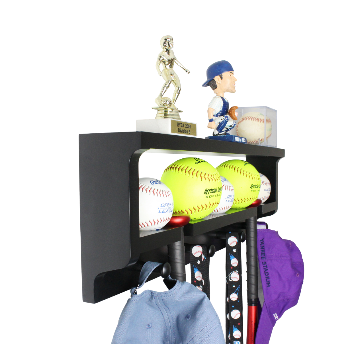 baseball trophy shelf baseball and softball medal hanger bat hanger and all holder