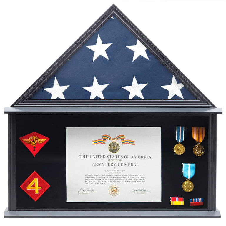 military shadow box display 
