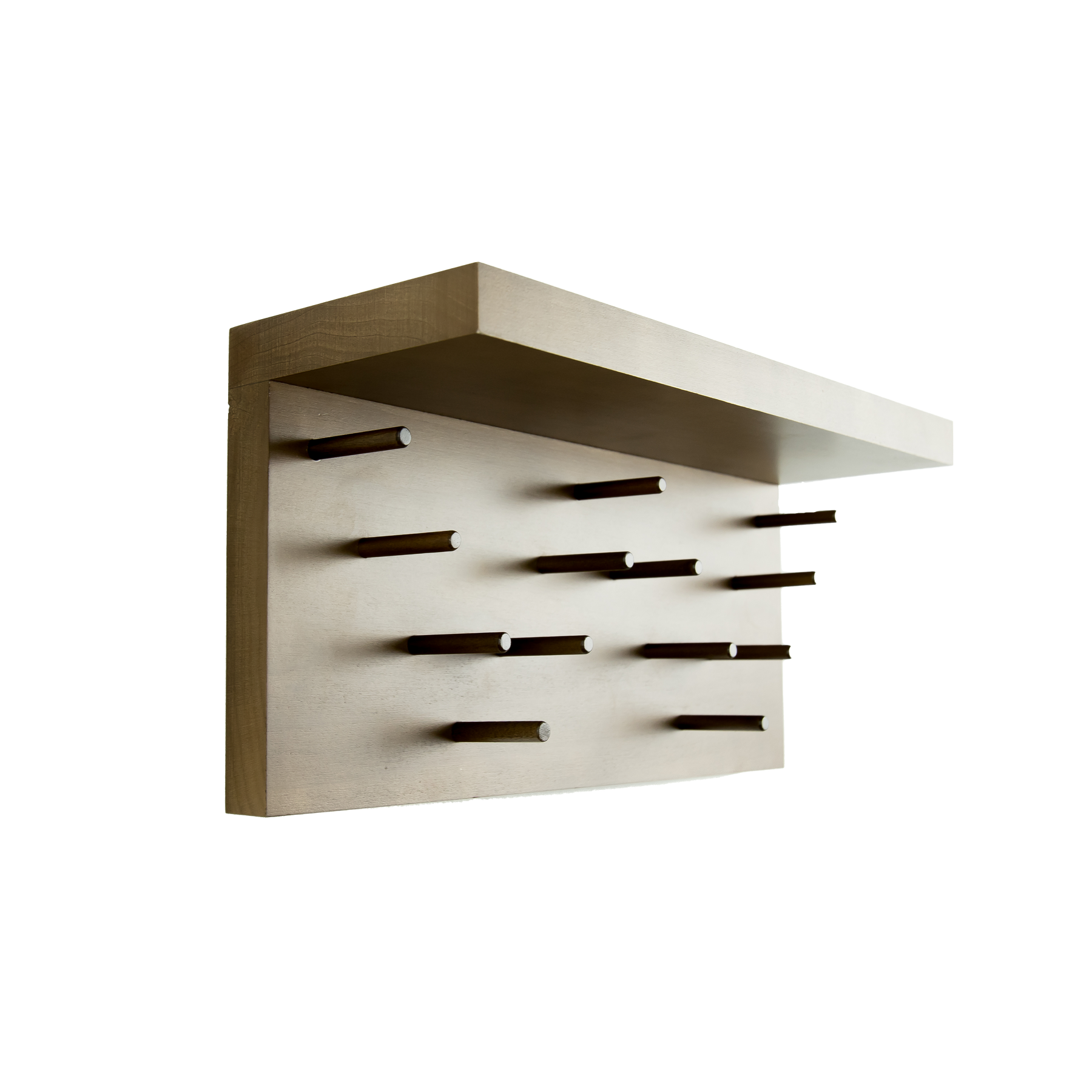 Floating Award Rack 1ft-Trophy Shelf and Medal Display, Solid Wood Hanger – Medalawardsrack